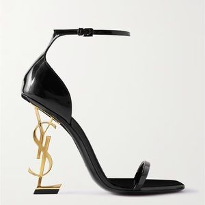 YSL OPYUM SANDALS IN PATENT LEATHER